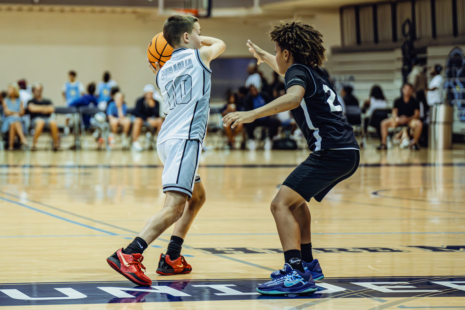 Born 2 Hoop player making a game-speed decision